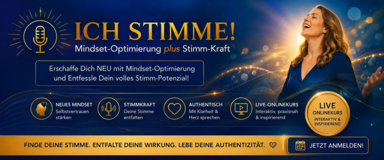 Onlinekurs Mindset und Stimme